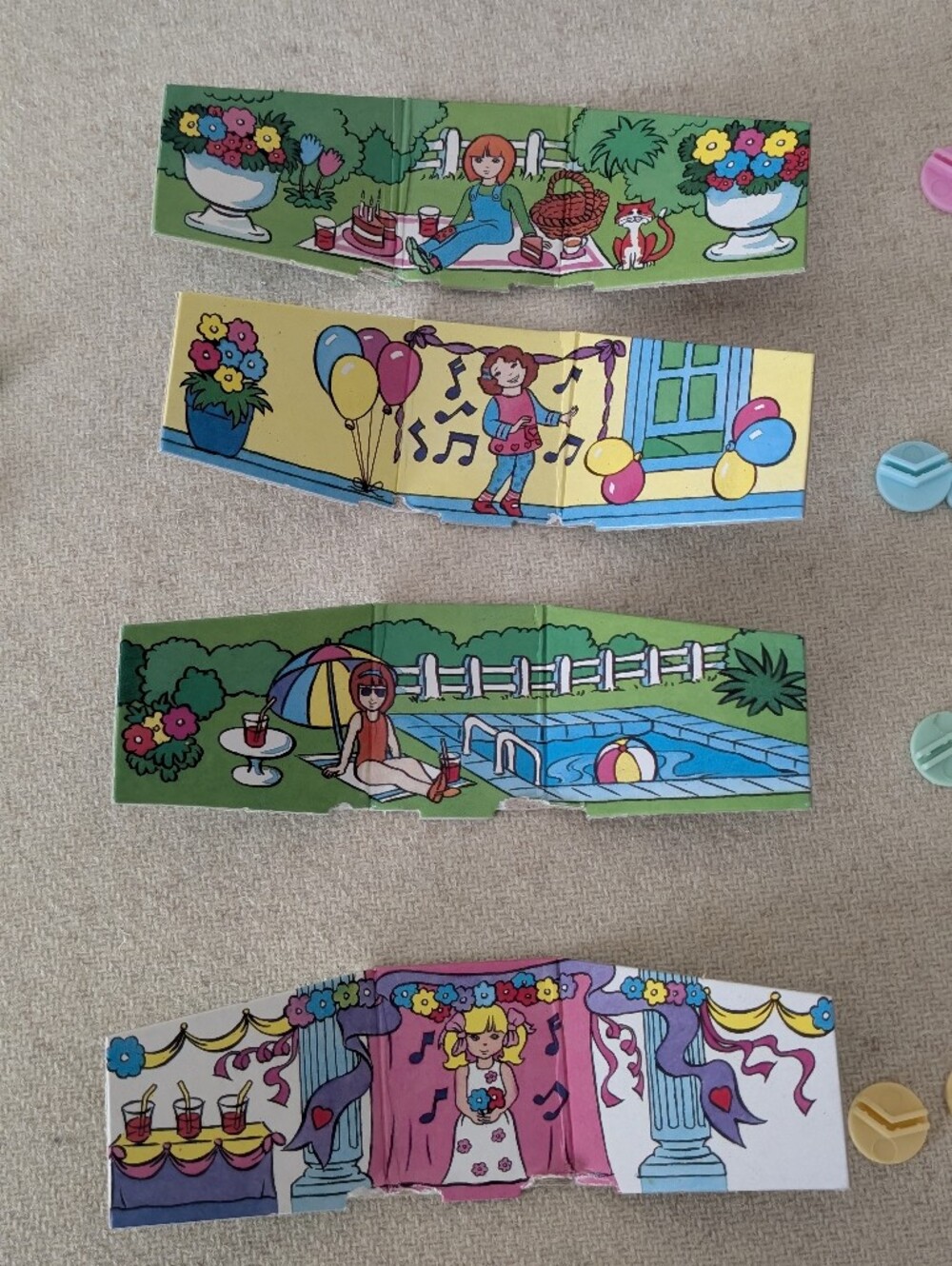 Vintage Polly Pocket Let's Party Board Game 1993 - Picture 4 of 13
